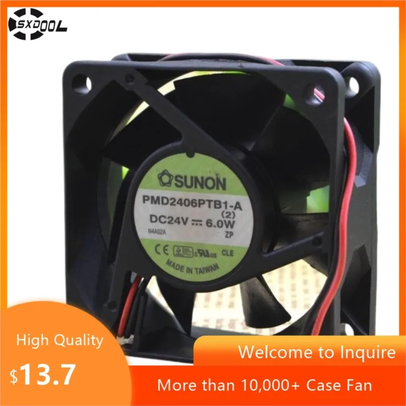 

Вентилятор 6025 60 мм для SUNON PMD2406PTB1-A 60x60x25 мм 24 В 6,0 Вт с двойным шариком 6900 об/мин 36CFM высокоскоростной вентилятор