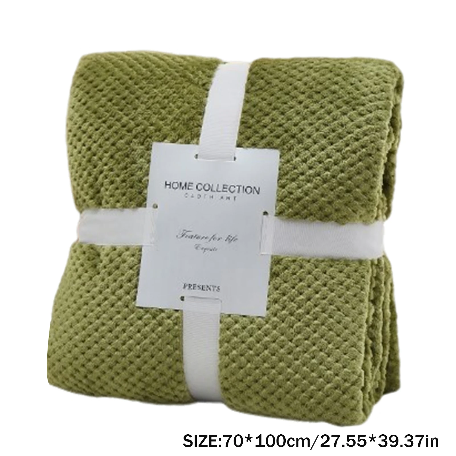 بطانية من الفانيلا بشبكة أناناس ، مريحة للحمل ، بطانية تكييف متعددة الوظائف ، مناسبة للسفر في الفنادق