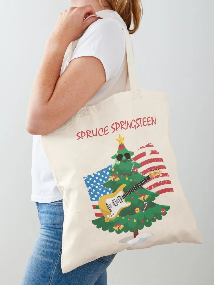 Spruce Springsteen Tote Bag large tote bag custom bags