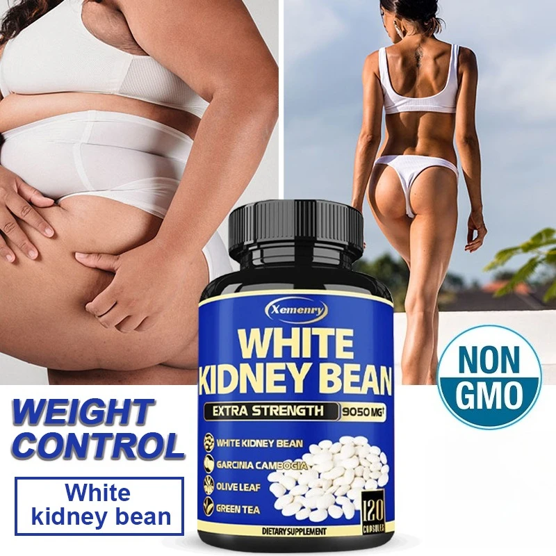 

Natural White Kidney Bean Extract - Promotes Healthy Metabolism, Digestive System Function, and Relieves Bloating