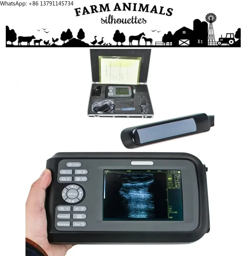 V8 COW Sonar Digital U  Dog Ultrasonic Scanner Portable VET Sheep Pregnancy Tester Cattle Fetus PIG