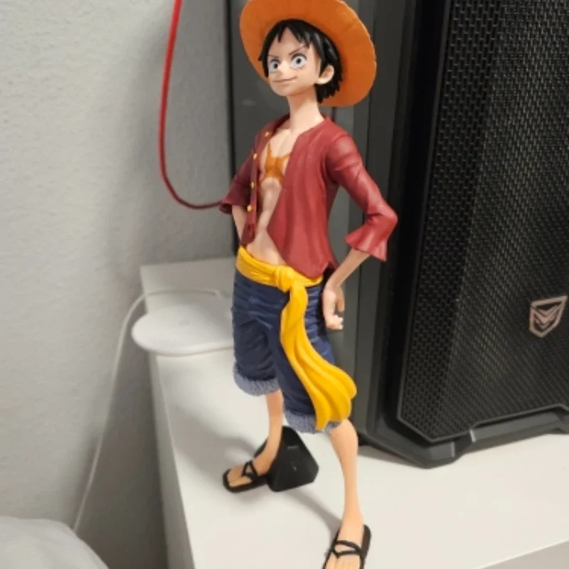 Figura Anime Colecionável Monkey D Luffy, Estatueta do macaco substituível, 3 Face Figure, Ornamento do quarto substituível, Holiday Gift, 26cm, 1 Pc