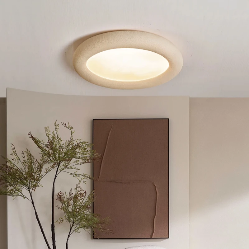 Nordic Wabi Sabi Cream Style Ceiling Light Japanese Creative Minimalist Living Room Bedroom Restaurant Indoor Lighting Fixtures