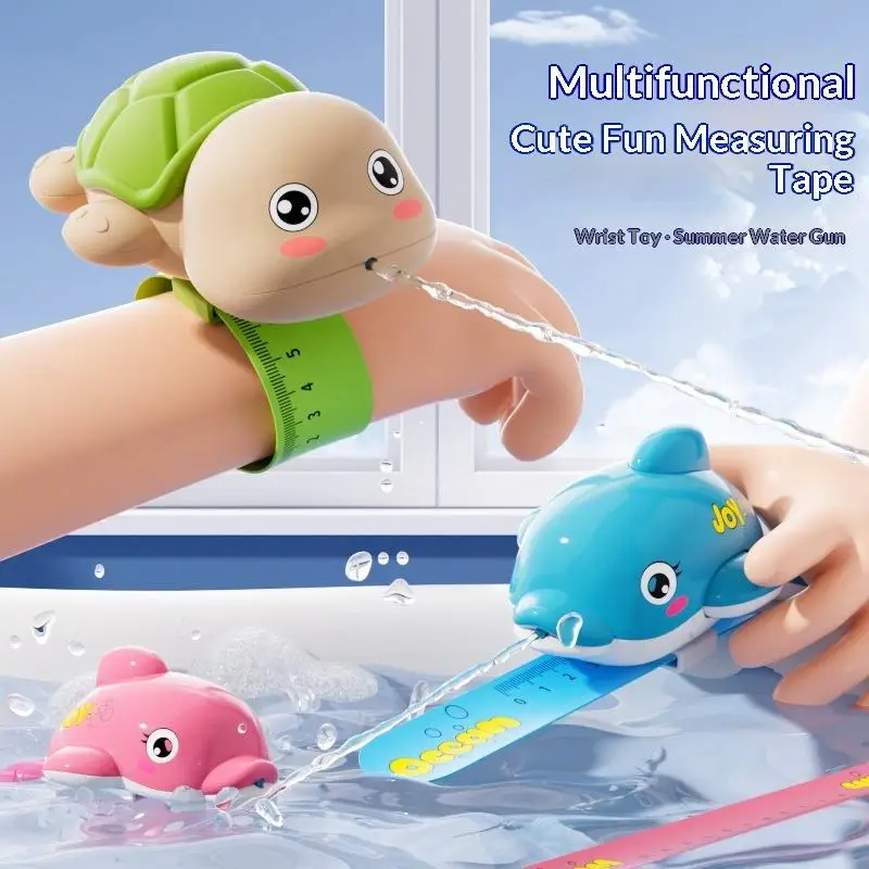Children Turtle Dolphin Water  Toy Papa Wristband Adjustable Design for Bath Pool Water Battle Games