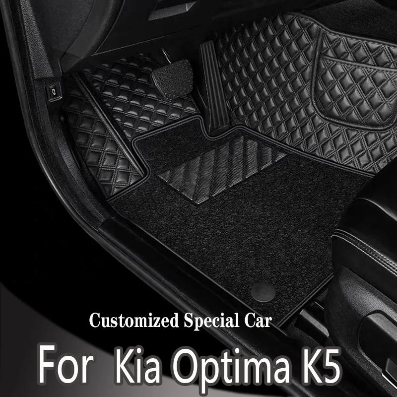 

100% Fit Custom Made Leather Car Floor Mats For Kia Optima K5 DL3 2011 2012 2013 2014 2015 Carpet Rugs Foot Pads Accessories