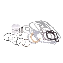 Universal Horizontal Kick Start 125cc Dirt Pit Bike Engine 54mm Piston Ring 14mm Pin Gasket Assembly