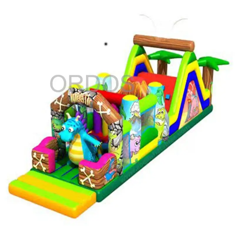 

Commercial Hot Sale Inflatable Bounce Dinosaur Land Theme Bounce House and Slide Jumping Castle for Sale Inflatable Obstacle