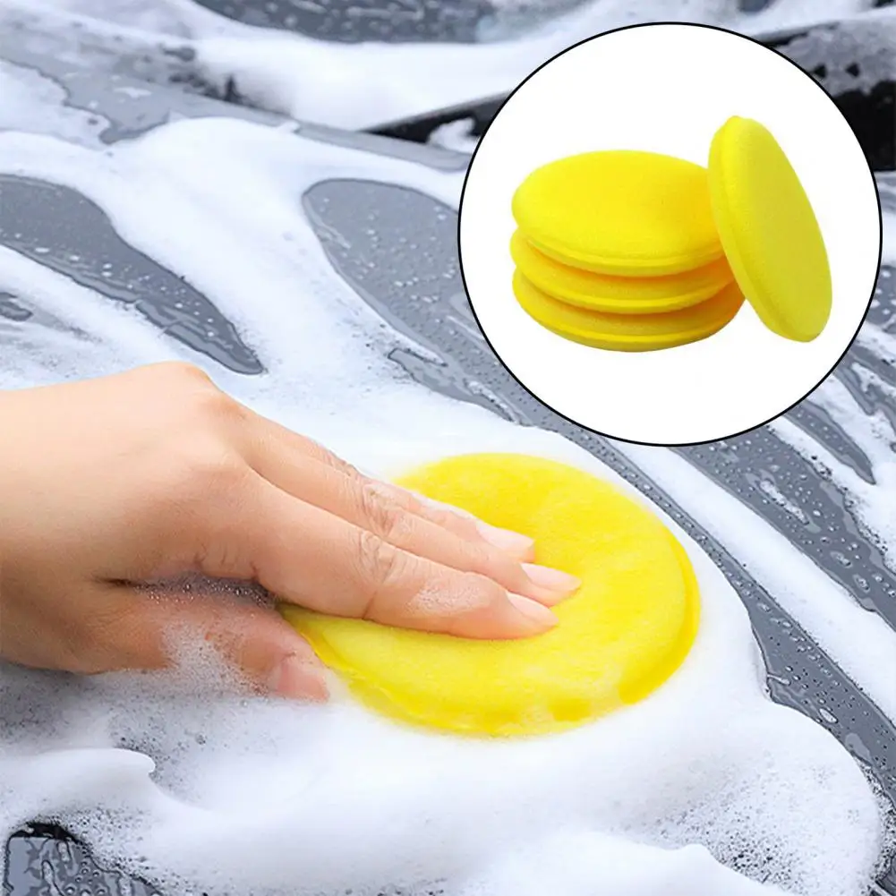 

Car Waxing Sponge Carbon Fiber Sponge Ultra-soft Car Polishing Sponges Set of 12 Round Foam Discs for Waxing Care Auto for A