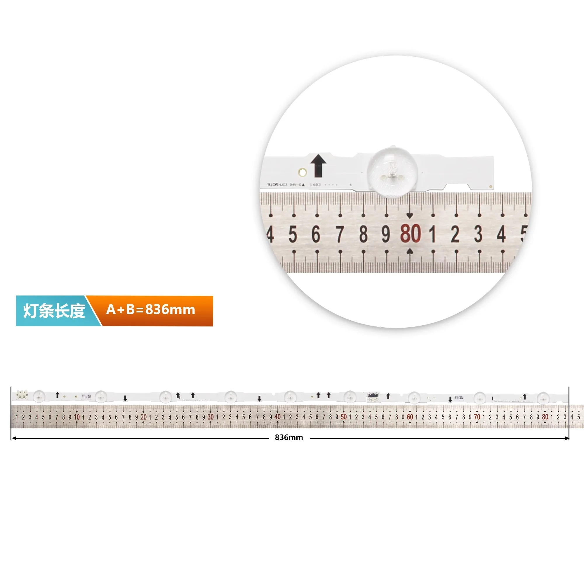 Imagem -03 - Conjunto de tv Led Kit 10 Barrampos Un40j5500 6400 5300