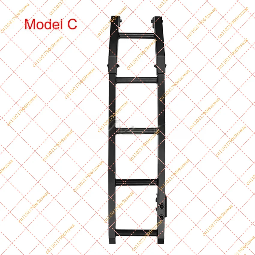 Aluminum Alloy Rear Tailgate Ladder for Suzuki Jimny JB64 JB74, SUV Roof Access Step Accessories