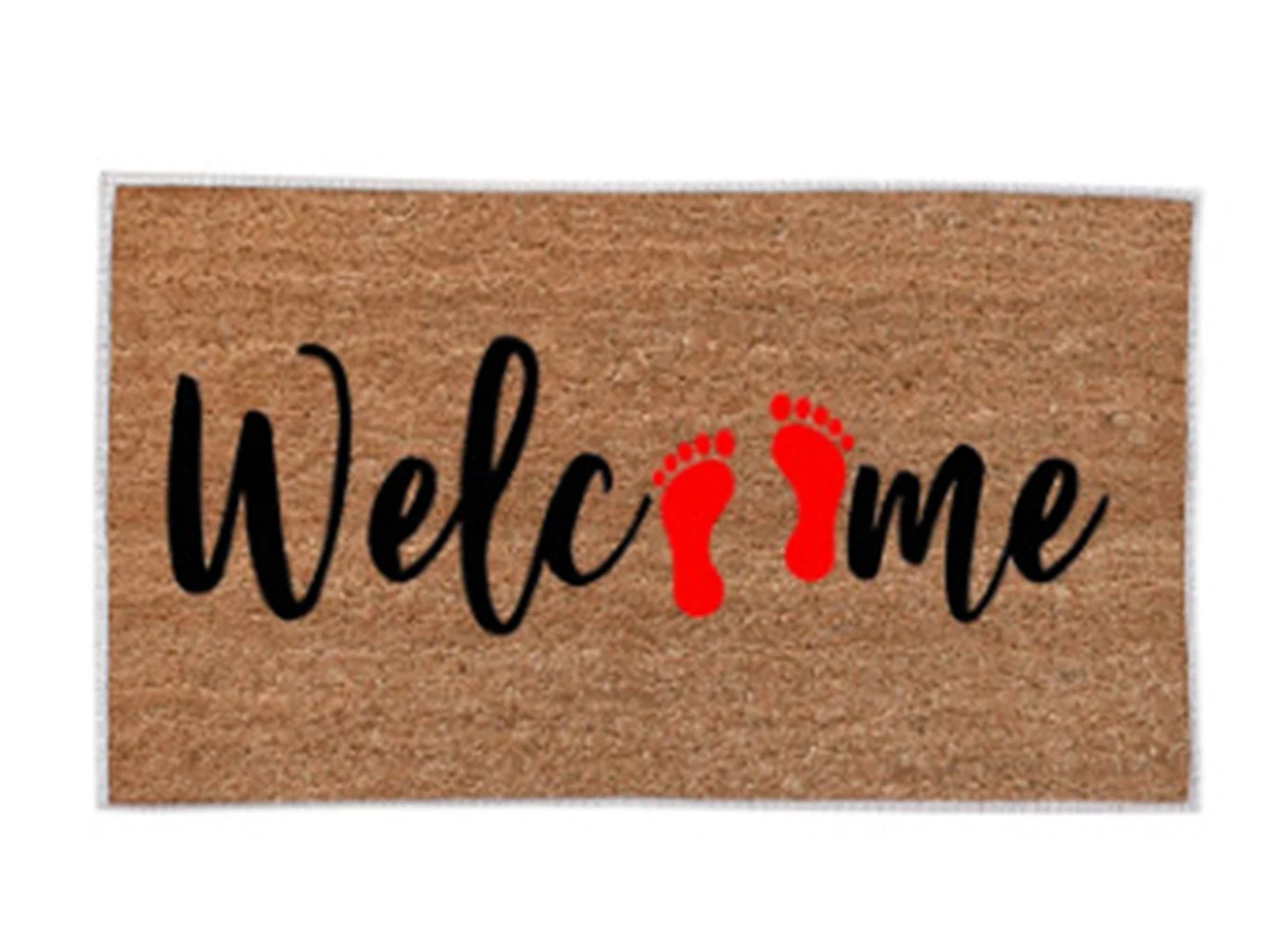 

Custom Doormat Coir WELCOME Personalized Welcome Mat Non Slip Outdoor Front Door Home Decor Housewarming Gift For New Home