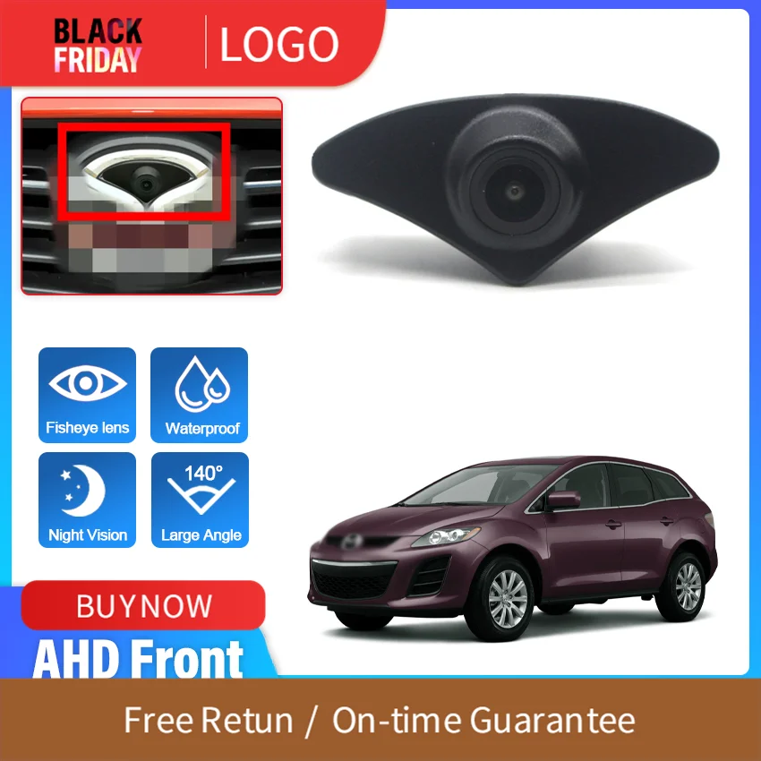 AHD HD Fisheye Lens Car Front View Forward Logo Camera For Mazda GH Ruiyi Axela CX-5 CX-7 CX-9 CX-8 CX-4 For Mazda 2 3 5 6 8