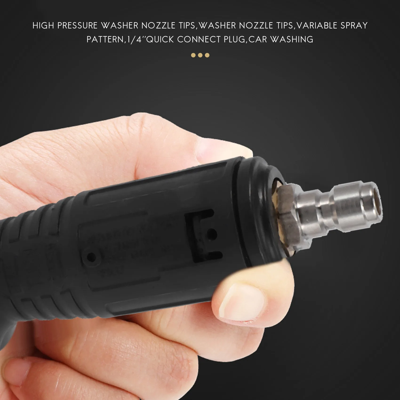 أطراف فوهة غسالة عالية الضغط قابلة للتعديل ، نمط رش متغير ، قابس توصيل سريع ، رطل لكل بوصة مربعة ، غسيل السيارات ، أداة تلقائية ، 1 بوصة ، 4 بوصة