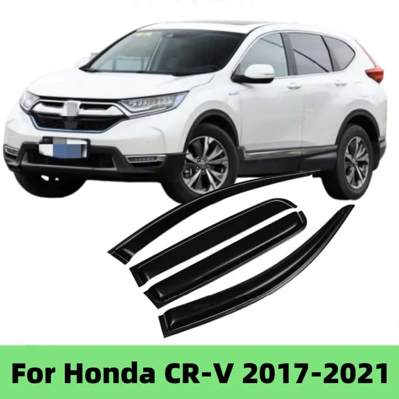 For Honda CRV CR-V 2017 2018 2019 2020 2021 Car Door Window Visor Rain Sun Guard Deflector Shade Awning Shelter Protect Raincoat