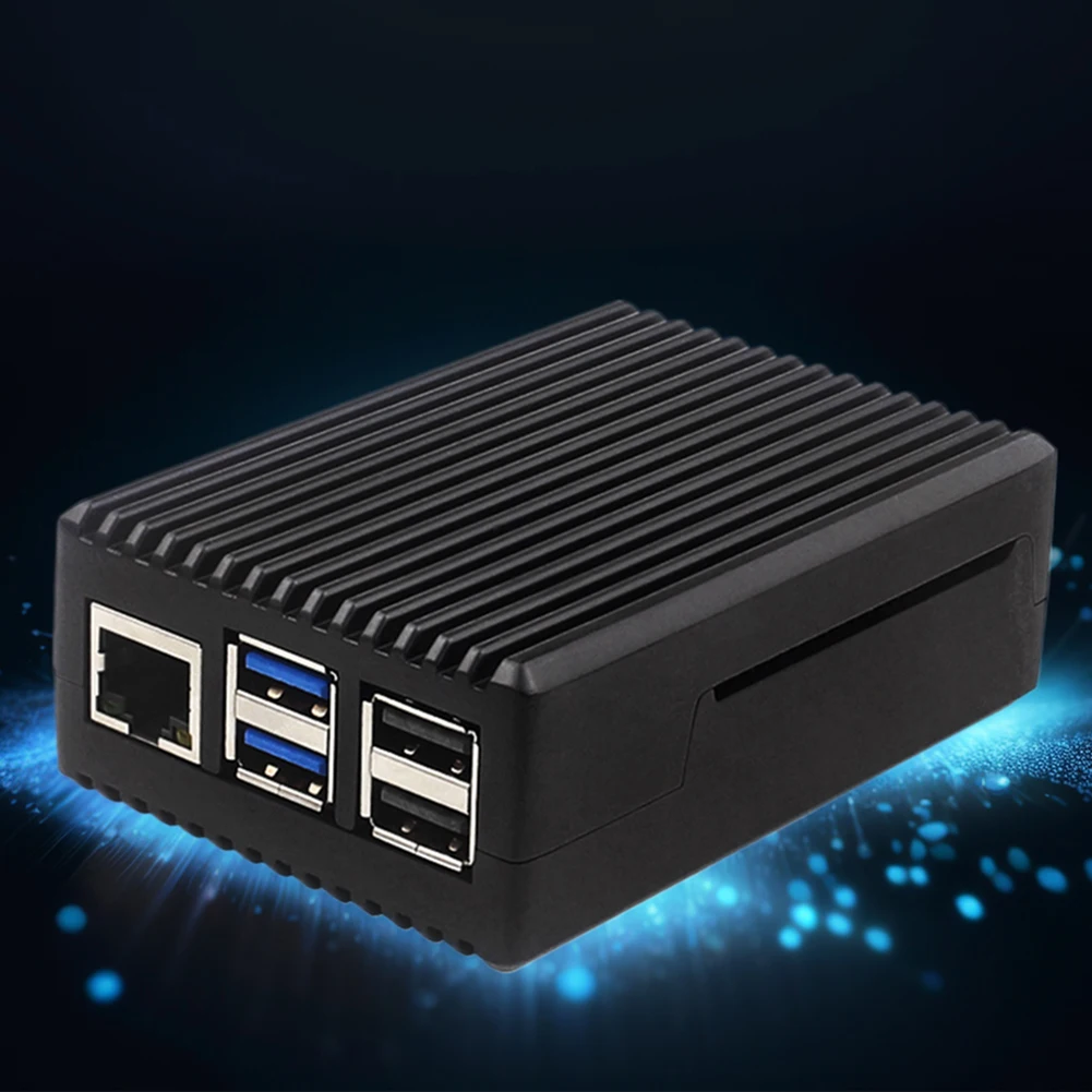 Aluminum Alloy Case Case Heatsink Cooler Case with Cooling Fan Metal Shell Cooling Enclosure Fit for Raspberry Pi 5