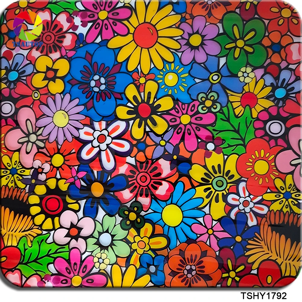 TSAUTOP Flowers 0.5mX20m hydro dipping hydrographic wtp film