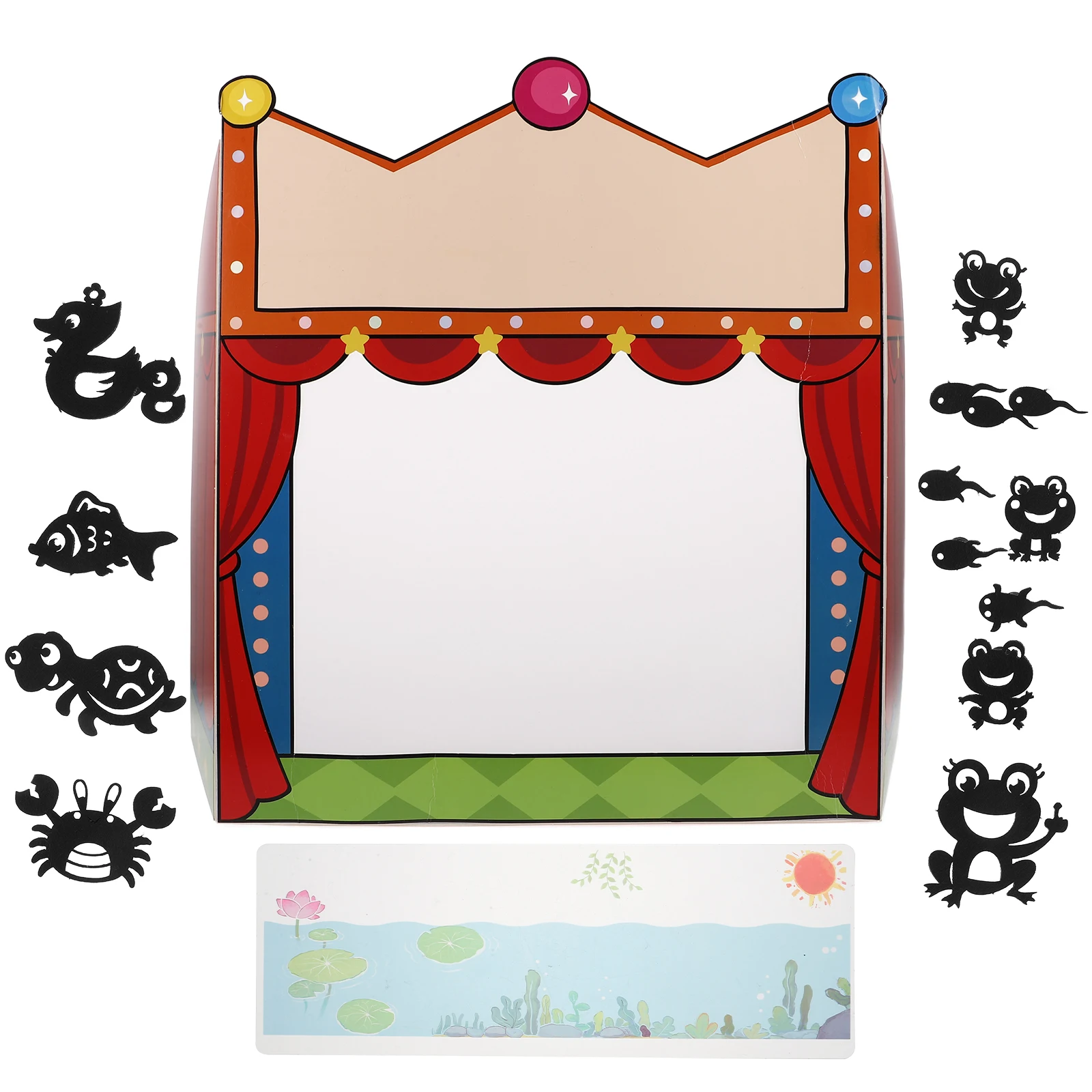 

Creative Kids Shadow Puppet Theater Diy Craft Kit Educational Play Stage For Children Handmade Tools Portable Platform