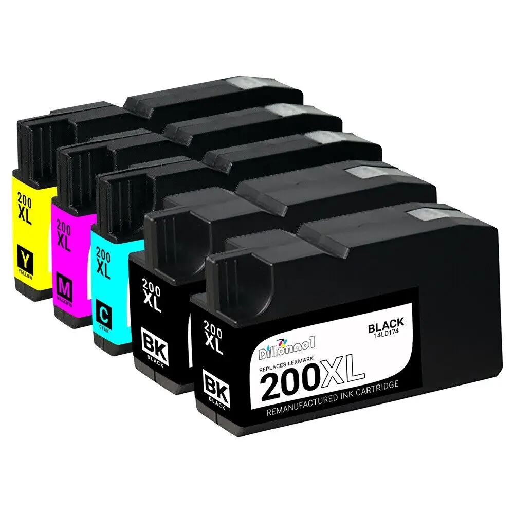 Combo d'encre Lexmark #200 XL, 5pk, pour OfficeEdge Pro4000 Pro5500 Pro5500t Series