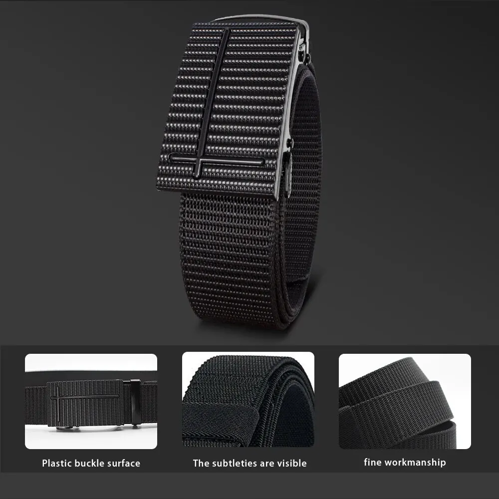 Ceinture en nylon respirant pour homme, Cowboy Designer, DulBelt Outdoor, Military Gifts