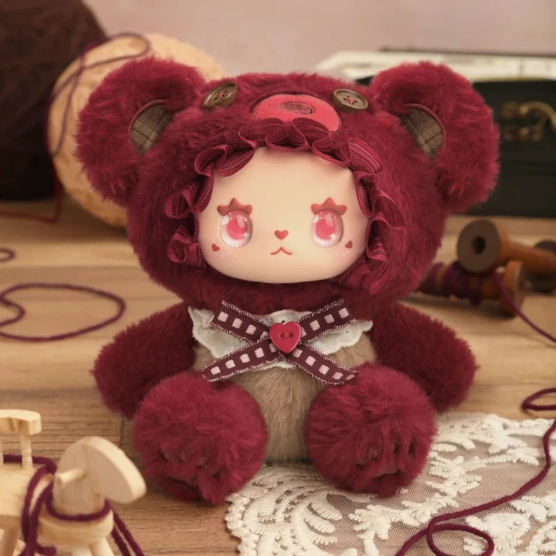 حقيقية جميلة إيما الدب التحالف سلسلة صندوق أعمى اللعب لطيف أفخم الفينيل الوجه أنيمي الشكل قلادة دمية ديكور صندوق غامض الهدايا