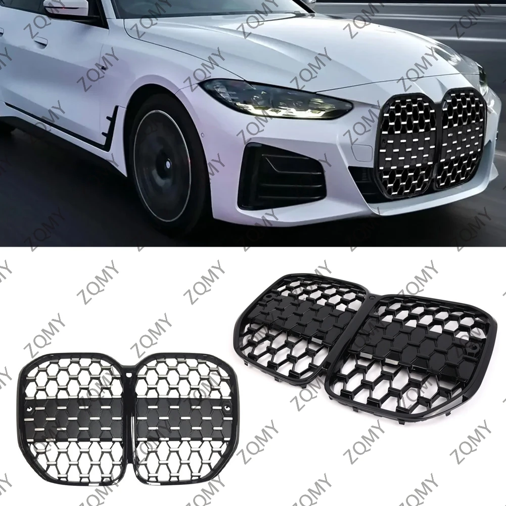 

Dual Slat / Meteor Grille Racing Grills For BMW 4 Series G26 4-Door Gran Coupe 2021-2024 Car Front Kidney Bumper Grills Kits