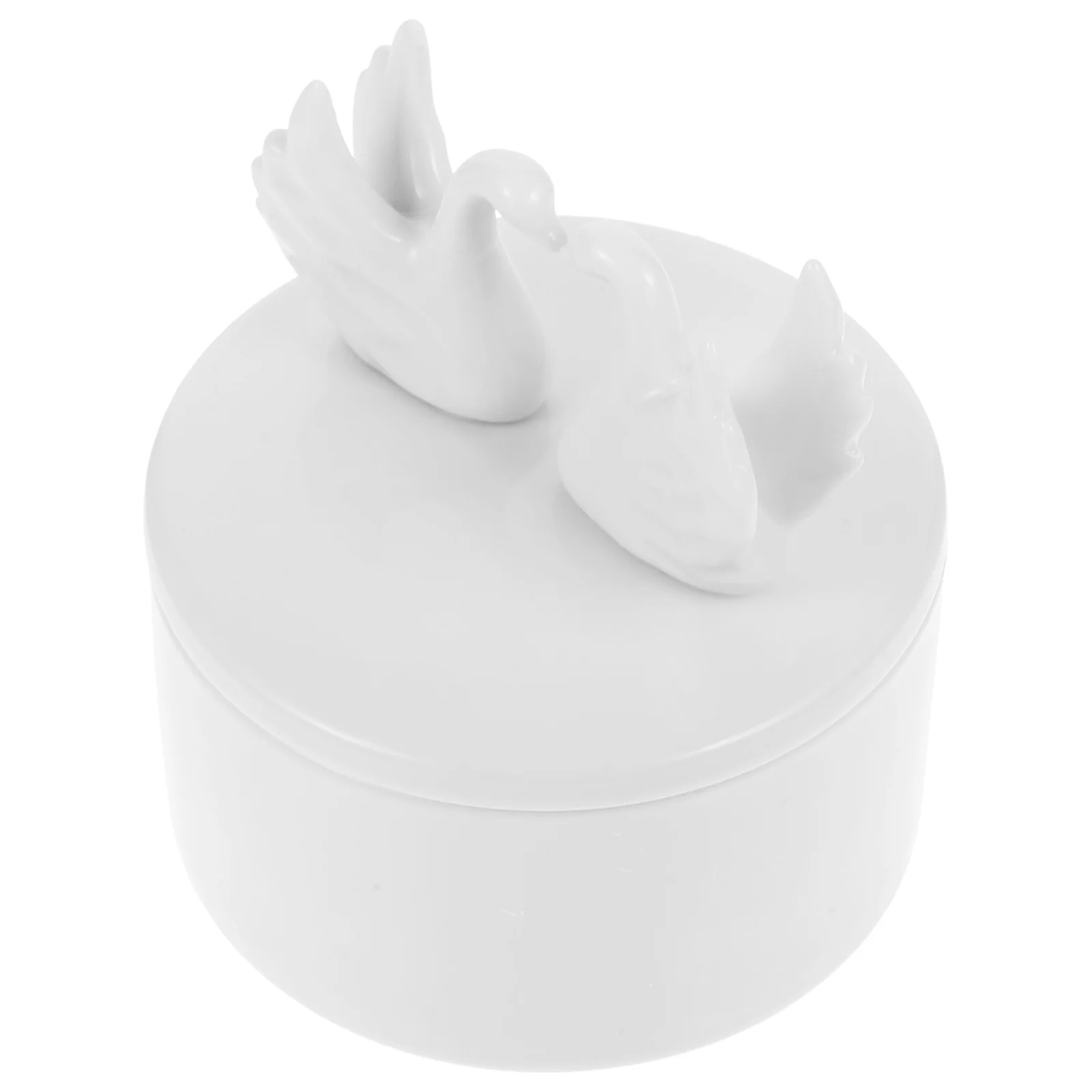 

Swan Jewelry Organizer Ceramic Desktop Box Storage Case for Rings Earrings Bracelets Home Office Decoration Ceramic Decor