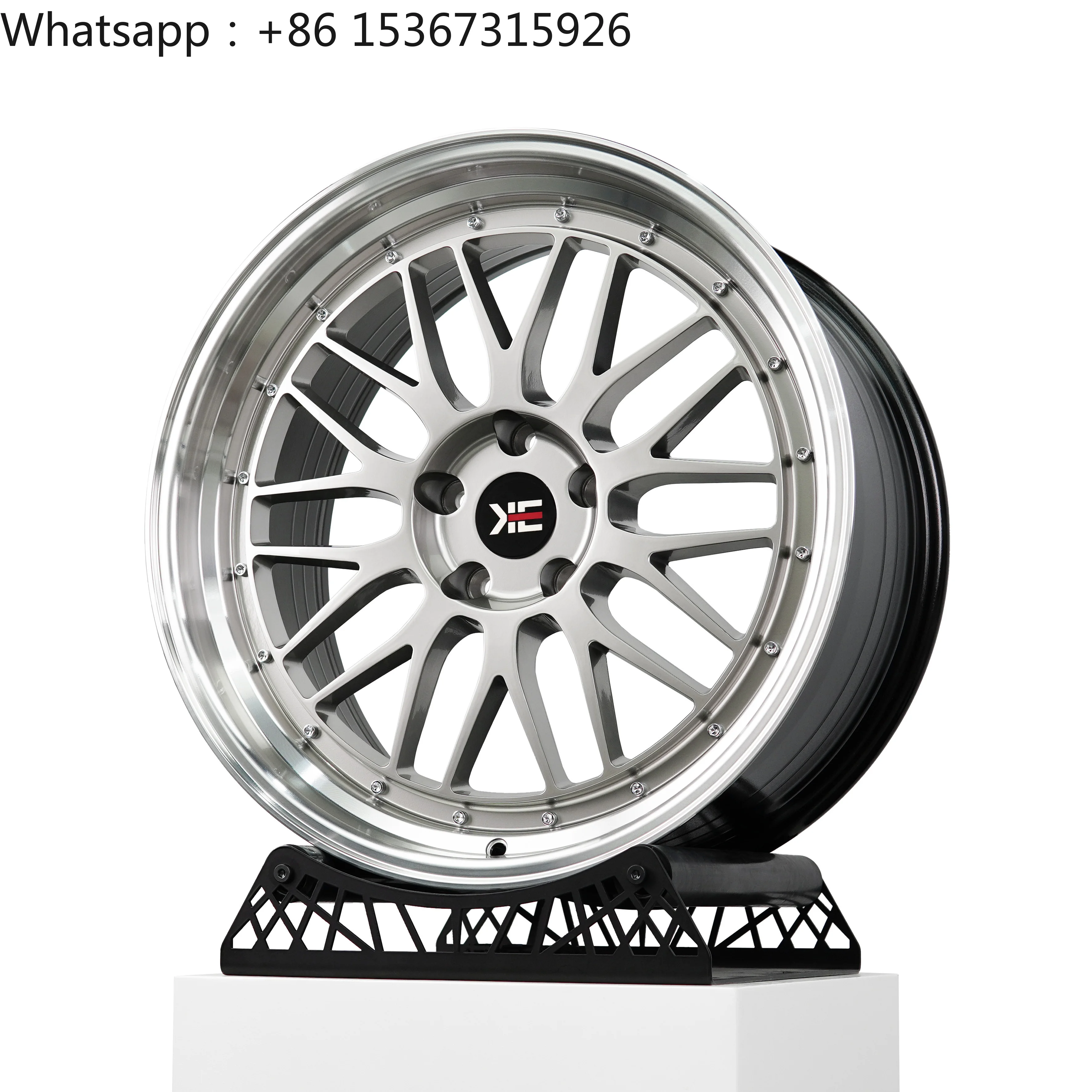 18 19 Inch Polished Silver Diamond Cut Deep Lip Flow Formed Wheels 5x108 5x112 5x114.3 5x120 for