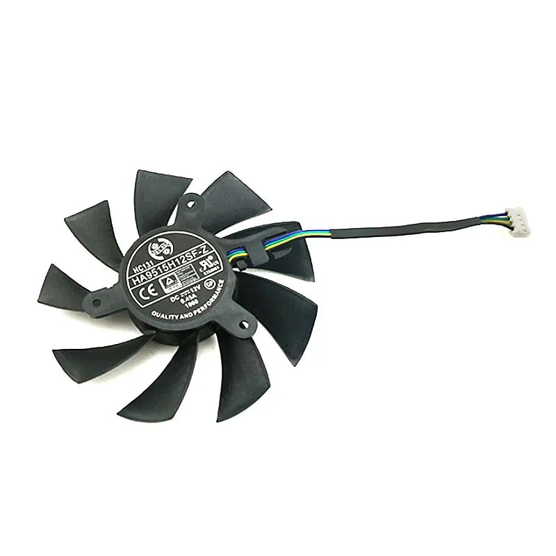 Új 85MM 4PIN HA9515H12SF-Z GTX 950 1060 GPU fan，for MSI R7 360、GTX 950、GTX 1060 ITX Grafika rty Elhidegedés Drukker