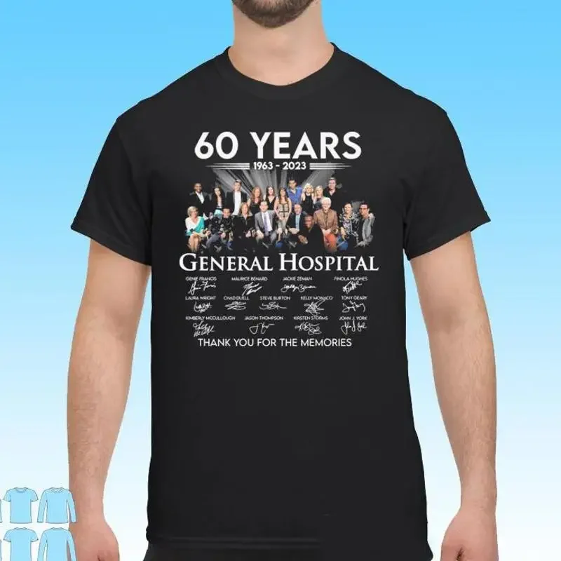 General Hospital 60 Years 1963 2023 Signatures Thank You For The Memories T Shir T shirt