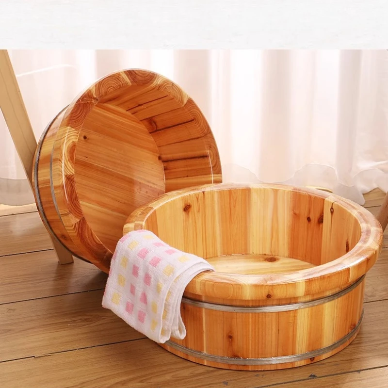 

Rounded-Edge Wooden Bath Basin for Kids & Maternity Care Multi-Use Foot Soaking Tub Portable Baby Hygiene Face Feet Wash
