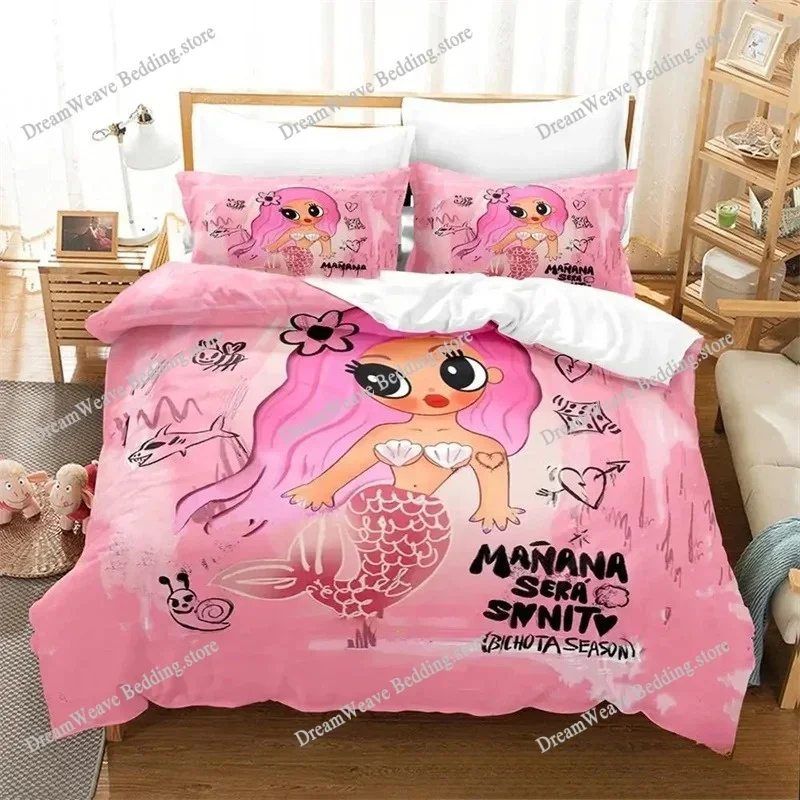 Karol G New Album Cover Manana Sera Bonito Bichota 2 Bedding Set Cartoon Anime Teenager Bedroom Duvet Cover Sets Luxury Gift