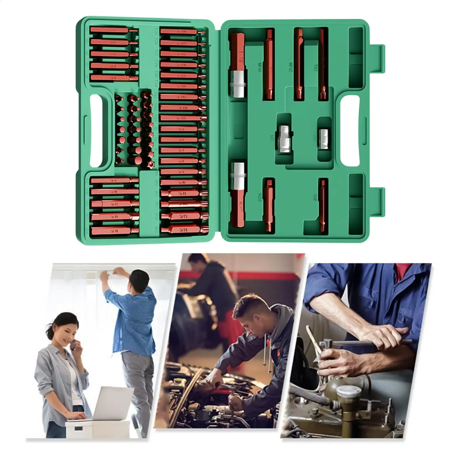 Torque Wrench Socket Set Car Disassembly Wrench Bits Tool Kit Ratcheting Torque Socket Set For Automotive Mechanics Technicians