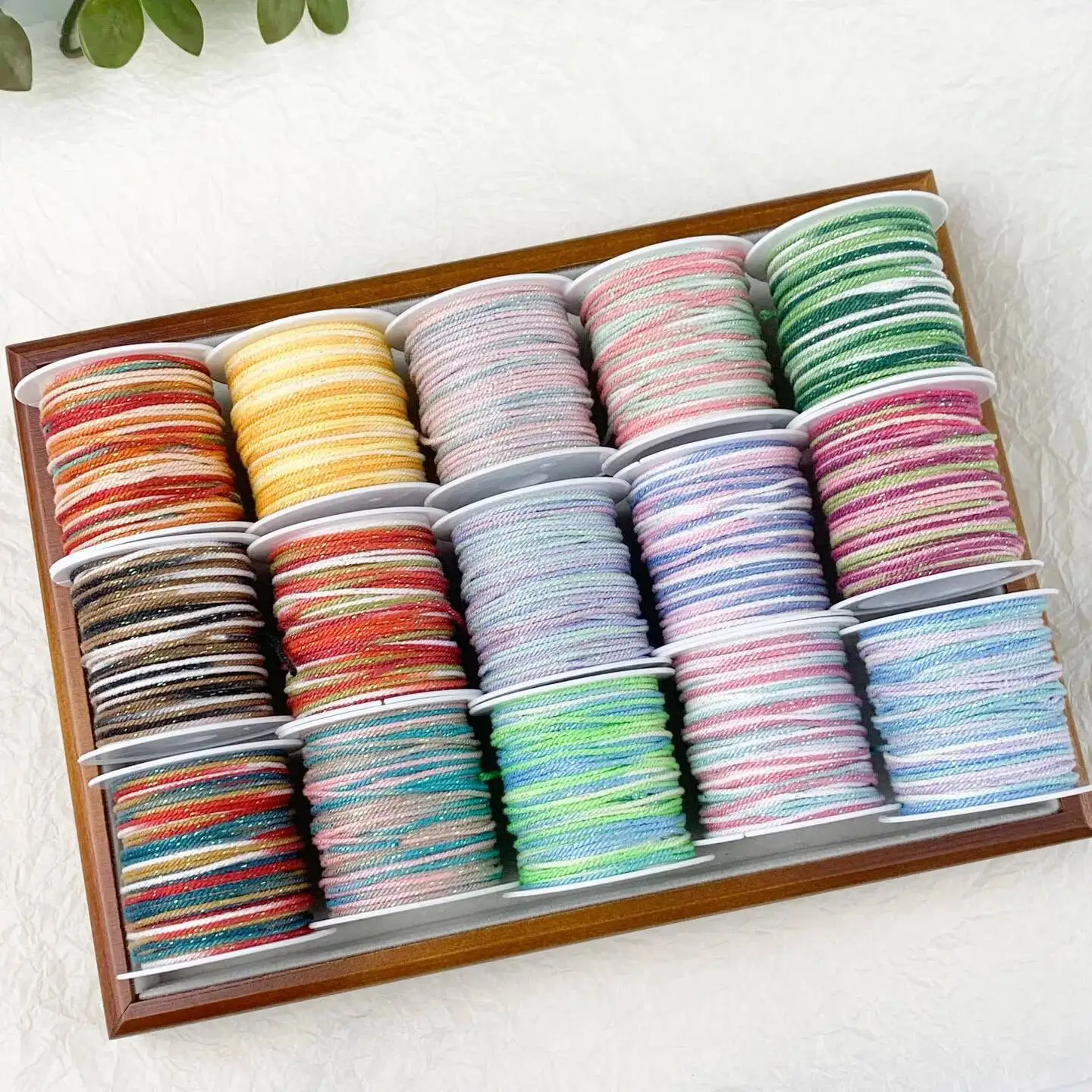 خيط القطن 1.5 مللي متر 8 متر قطعة حبل القطن مصبوغ حالمة تألق السماء المرصعة بالنجوم المنسوجة حبل جديد النمط الصيني لعبة ثقافية الموضوع