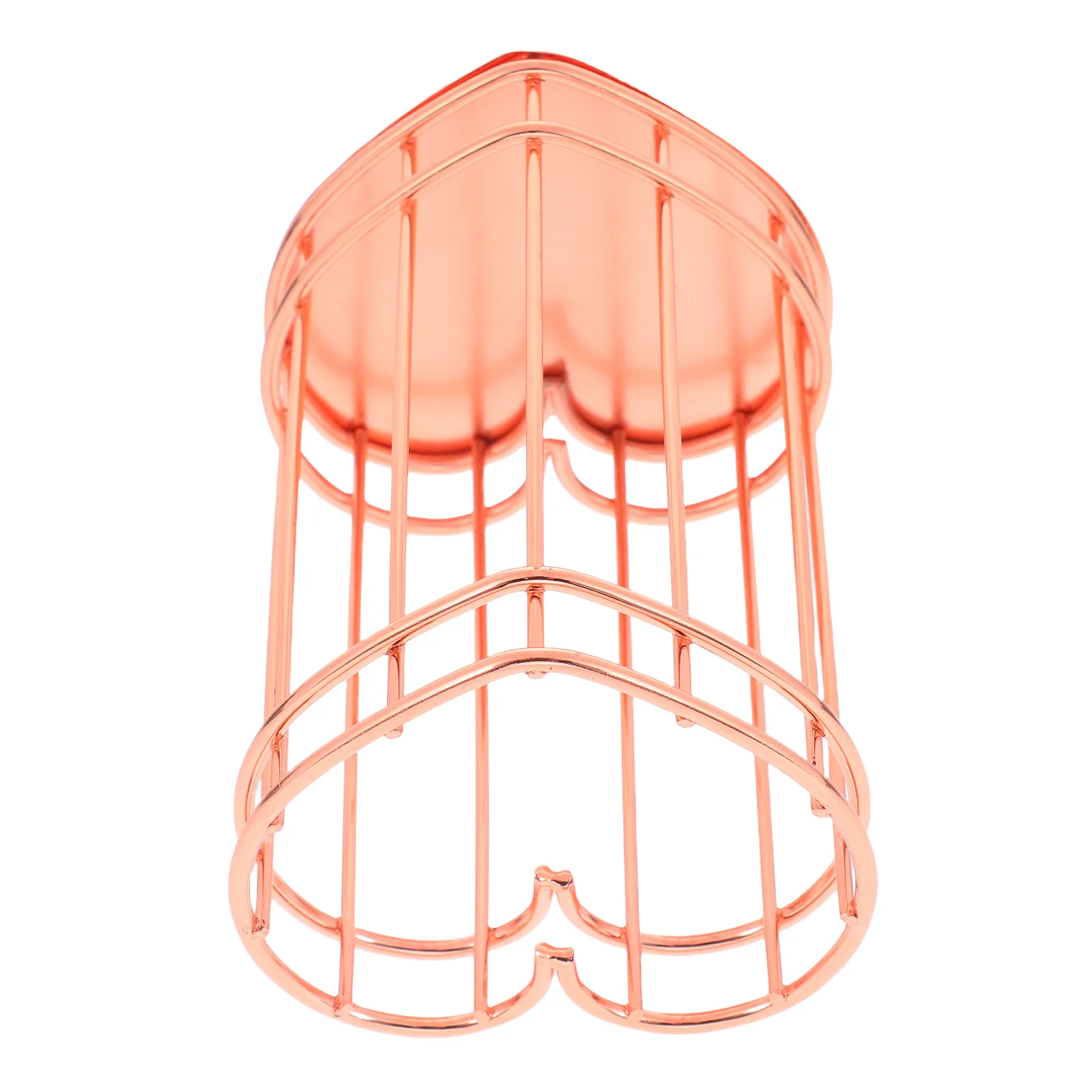 

Heart Shaped Metal Pen Holder Premium Desktop Stationery Organizer Pencil Brush Container Wire Storage Basket