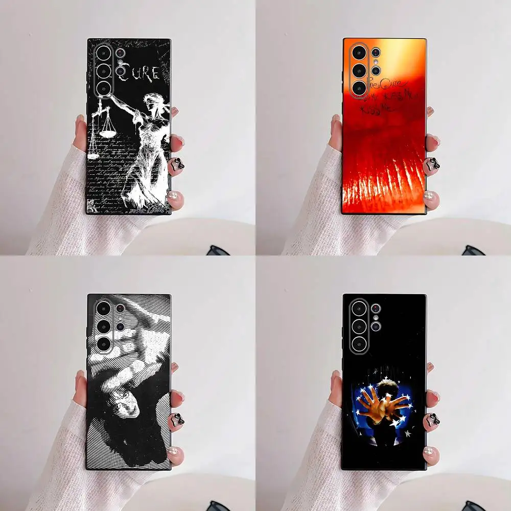 

1pc C-Cures Gothic Rock Phone Case For Samsung S25,S24,S21,S22,S23,S30,Ultra,S20,Plus,Fe,Lite,5G Black Cover