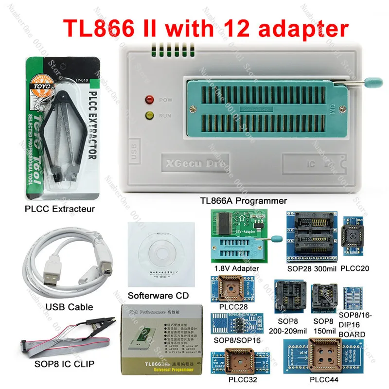TL866II PLUS universal programmer, notebook, car main board flash bios burning multi-specification
