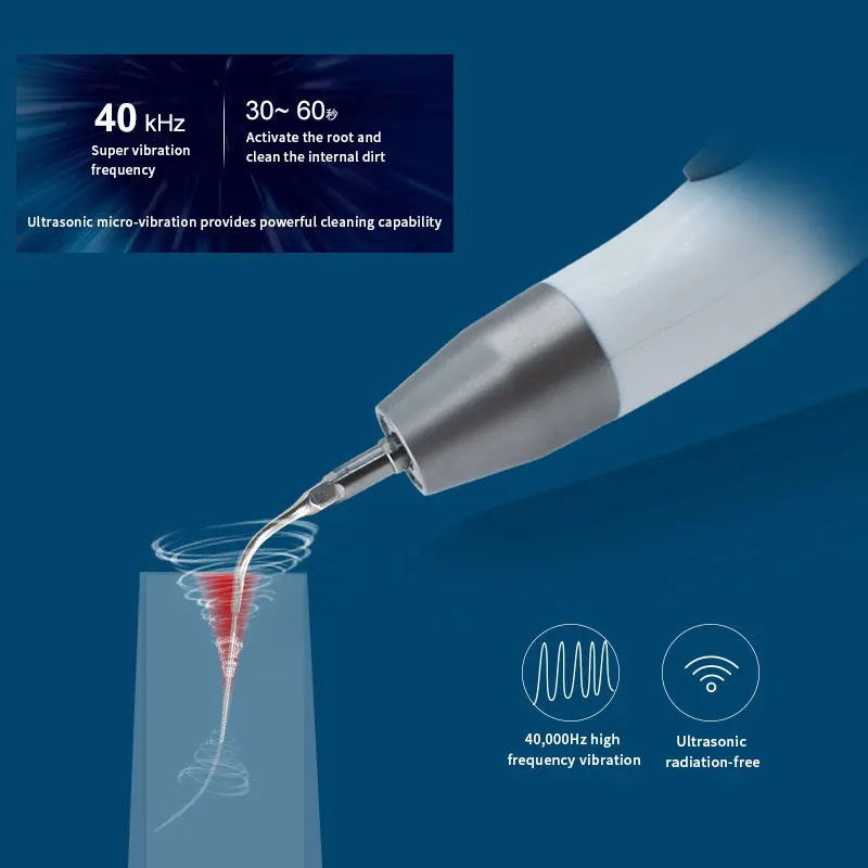 

Wireless Dental LED Cordless ultra sonic activator with 6pcs Tips USB chargeable Dentistry Sonic Activator for Endo Root Canal