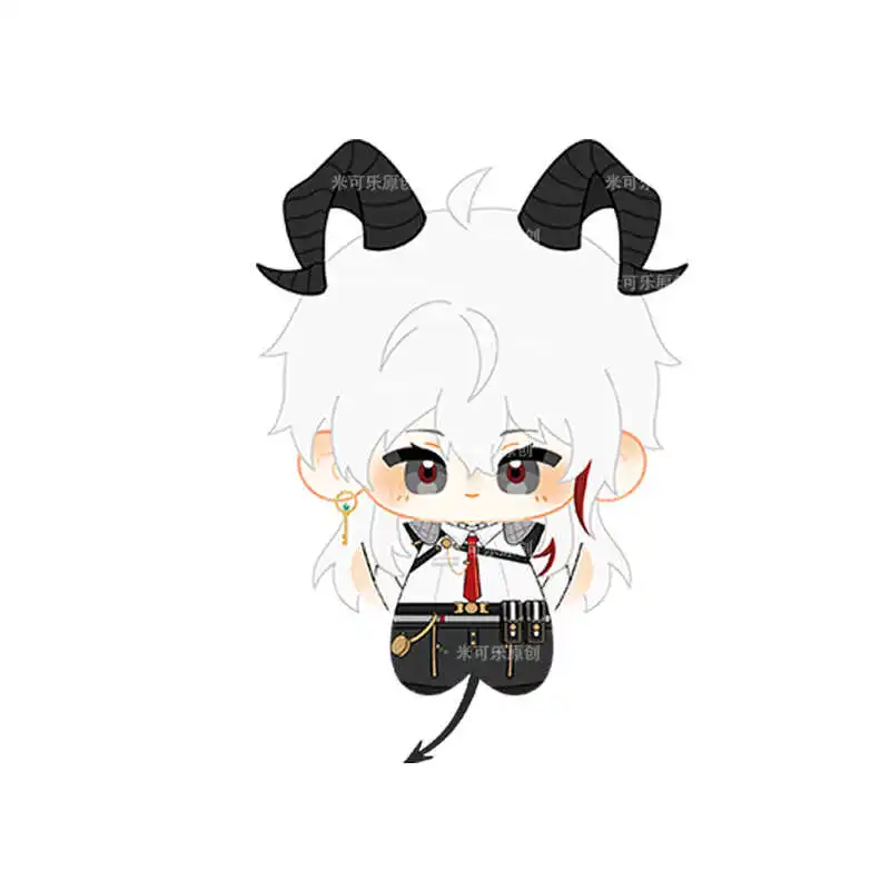 

12cm Wuthering Waves Zani Cartethyia Attributes Plush Doll Print Mini Starfish Body Pendant Keychain Toy Figures Christmas Gifts