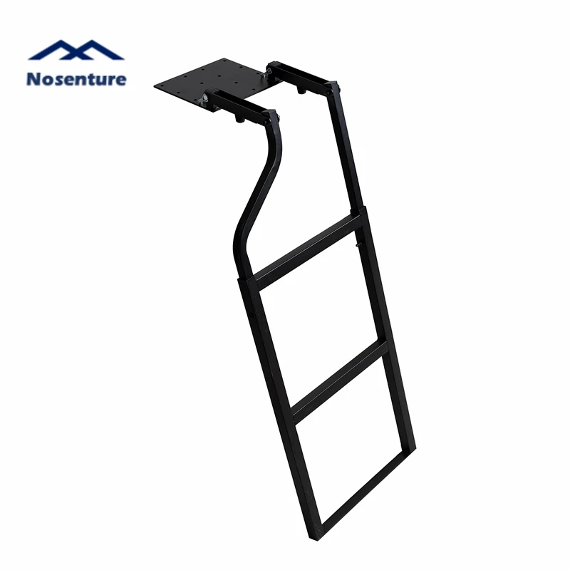 

Pickup Truck Tailgate Ladder - Universal Fit Easy Install Durable Aluminum Step Grip Plates And Sturdy Rubber Ladder Feet