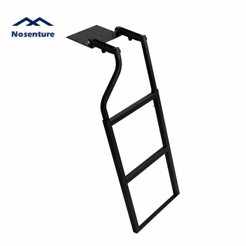 Pickup Truck Tailgate Ladder - Universal Fit Easy Installation Durable Aluminum Step Grip Plates and Sturdy Rubber Ladder Feet.