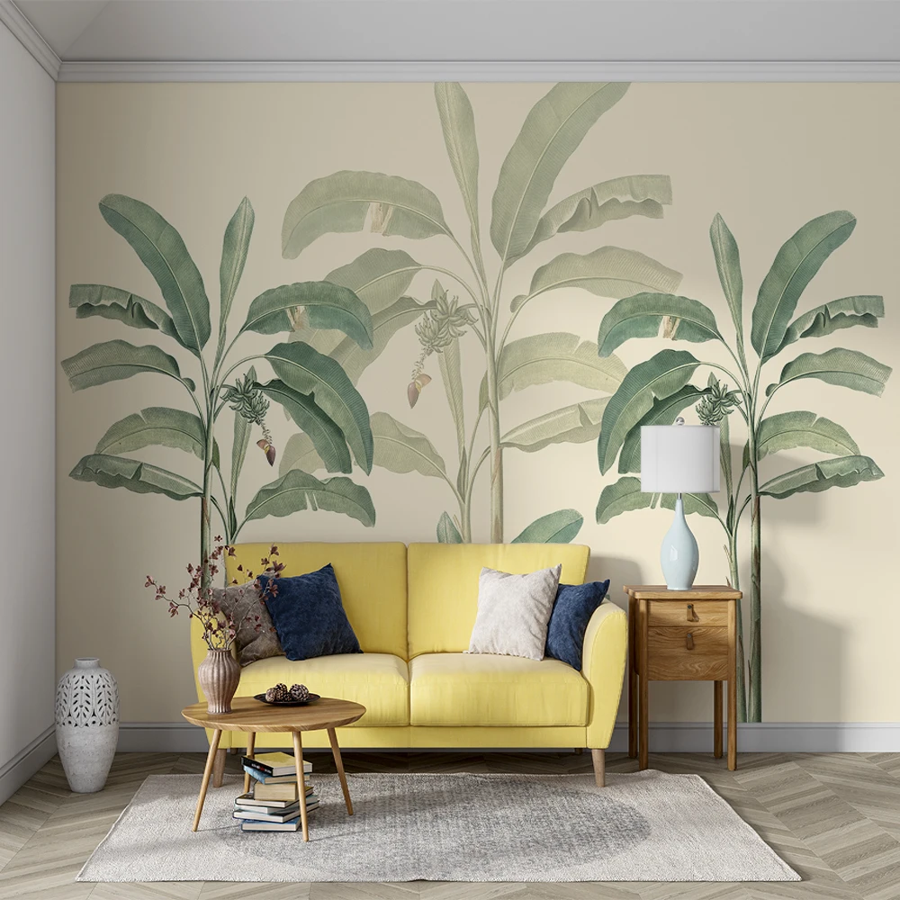 

Milofi 3D self-adhesive tropical plants forest living room background wallpaper wall covering bedroom children's room