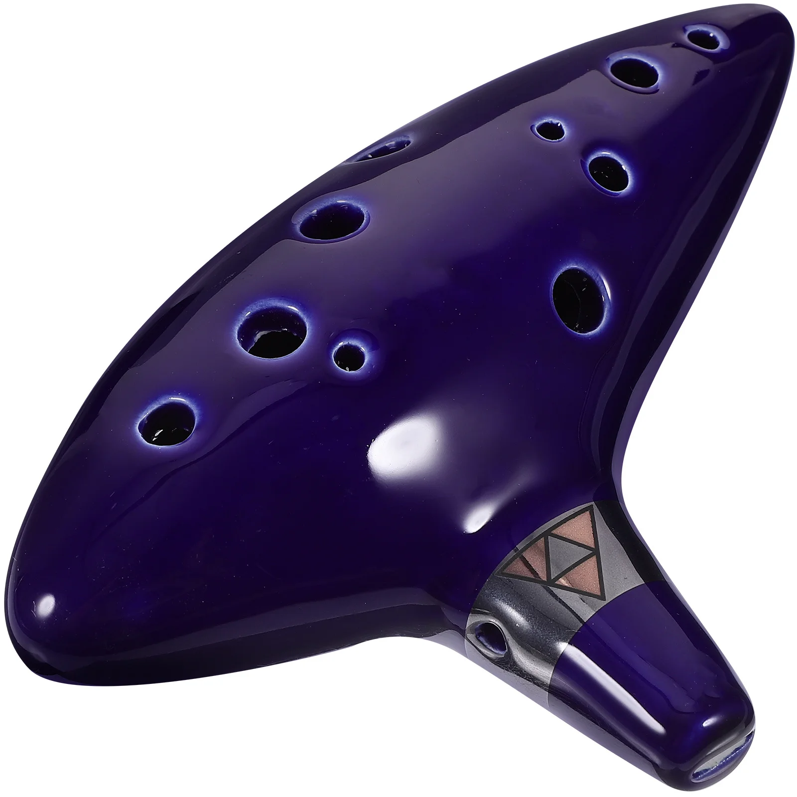 12 فتحة ألتو سي السيراميك الأكرينا الناي الأزرق مادة صلبة متينة جميلة الصوت الطبيعي قابل للتعديل الحبل هدية