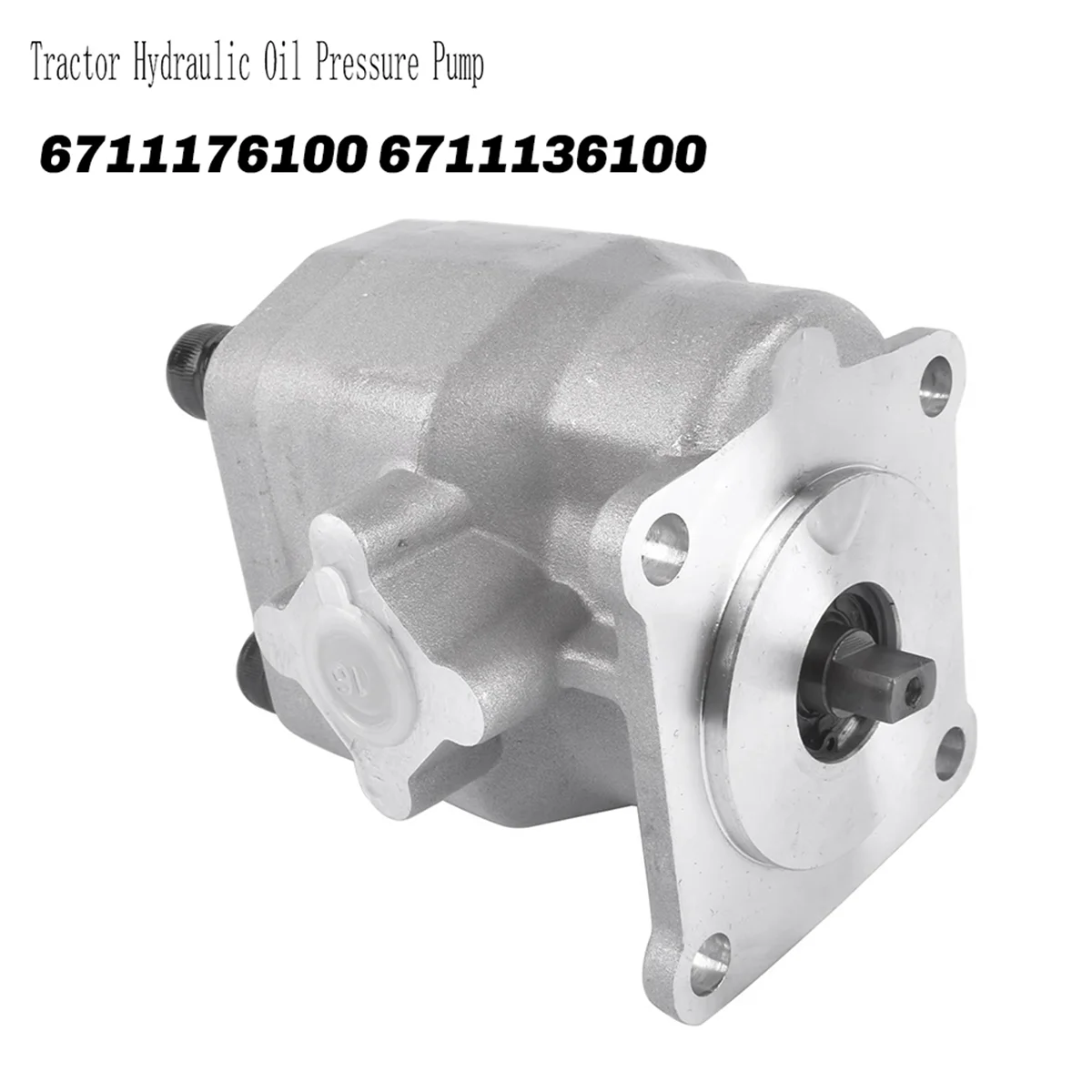 #63C Automotive Parts & Accessories,6711136100 Tractor Hydraulic Oil Pressure Pump for Kubota,Silver