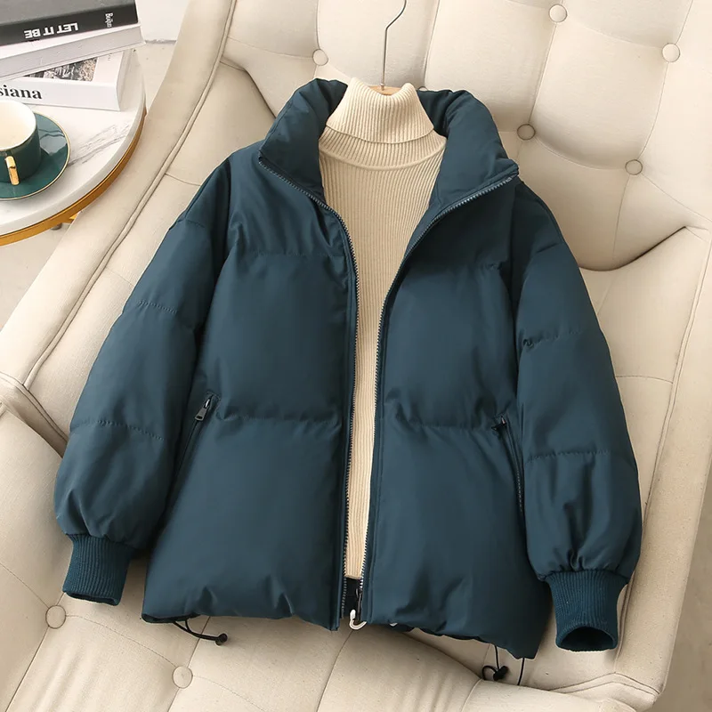 Cotton Jacket Women's Short Bread Jacket Warm Cotton Jacket Autumn and Winter Korean Version Ins Cotton Jacket Down Cotton