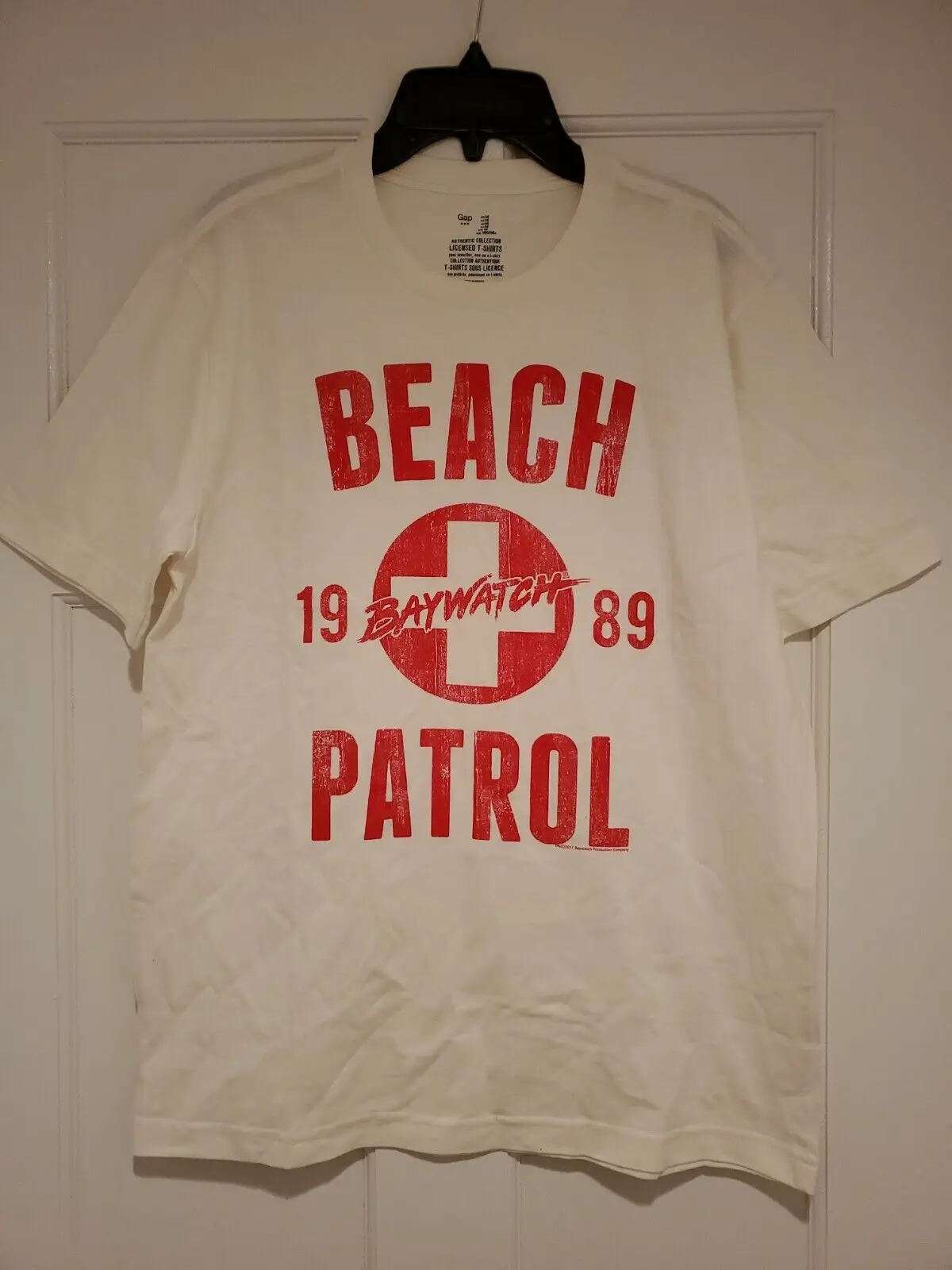 New Baywatch Beach Patrol 1989 Mens Medium Lifeguard TV Show Bleeth Anderson T Shirt