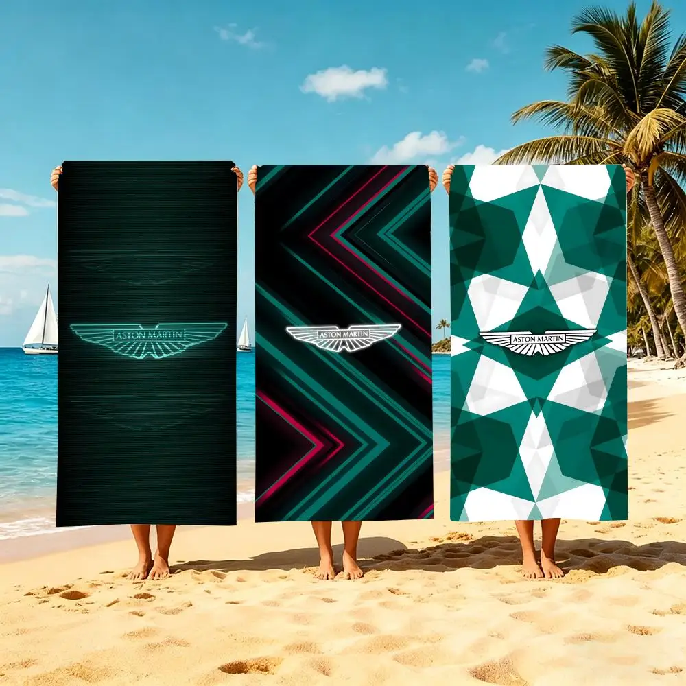 Brand Aston Martin Towel Microfiber Beach Towel Quick Dry Absorbent Soft for Swimming Yoga Resort Travel Camping