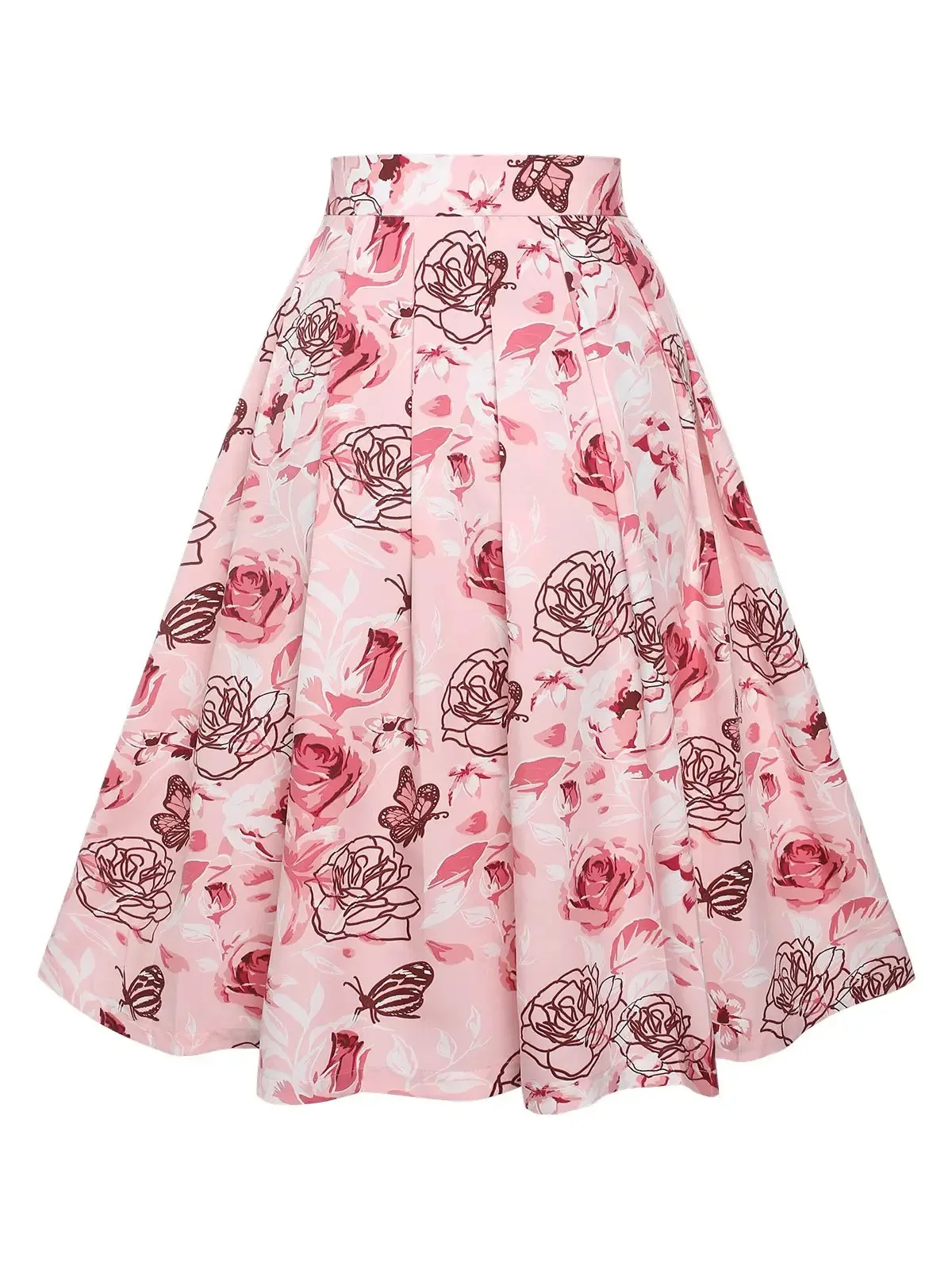 Retro Women's Skirt Set Commuter Ethnic European & American Mid-Length Slim Digital Printing Suit Temperament Women Skirts Sets