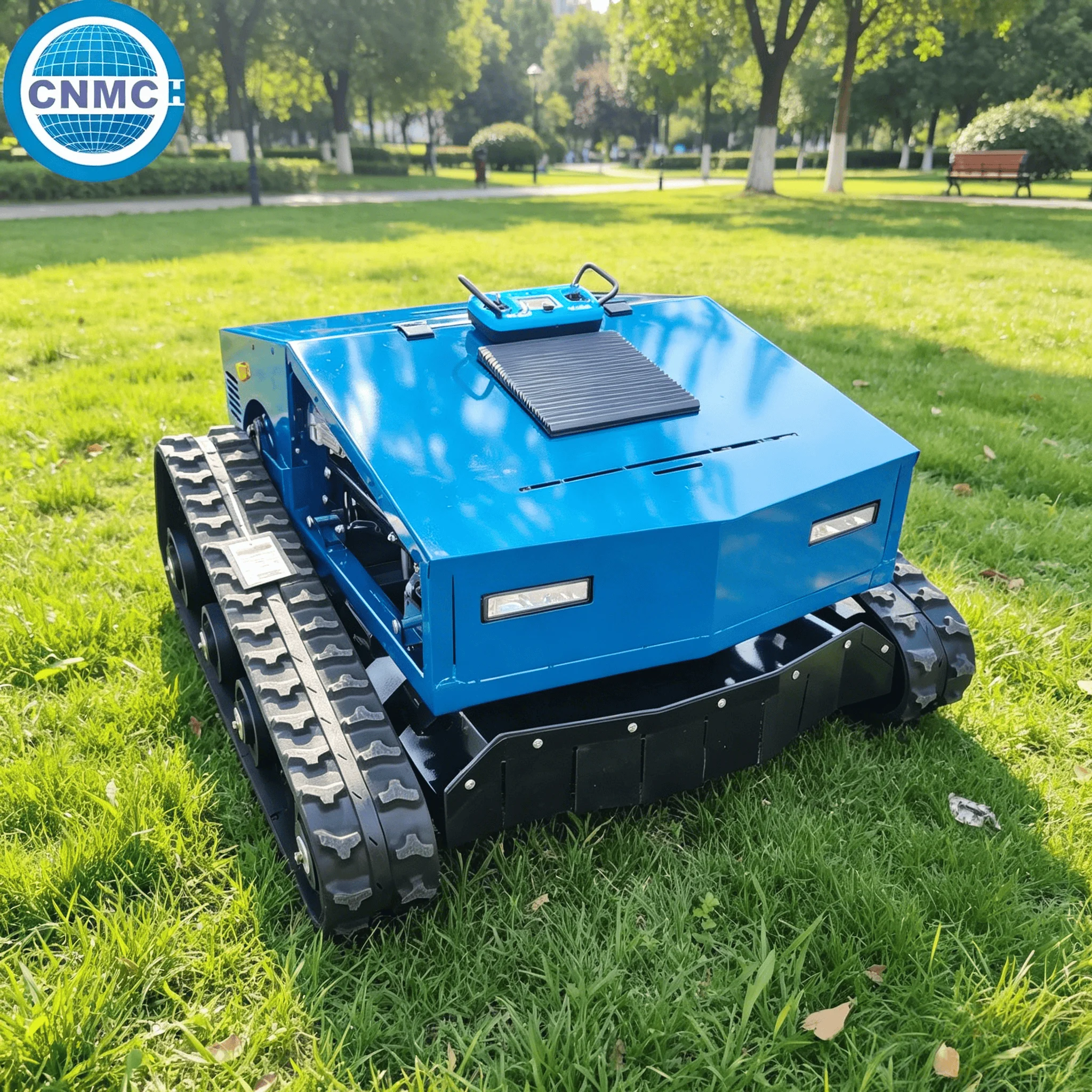 

CNM-1000 Lawn Mower Grass Mowing Robot Remote Controlled CE EPA Certified Lawn Mower Safety Auto-Stop Blade Easy to Operate