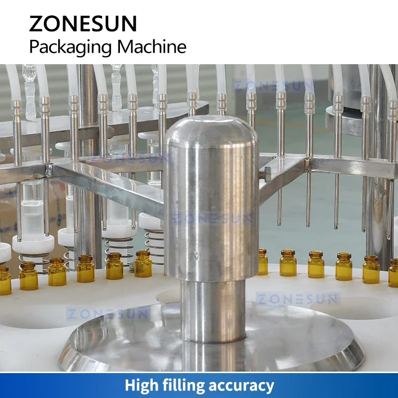 ZONESUN Macchina automatica per il riempimento e la sigillatura dei fiale Bottiglie di fiale Soluzioni orali Attrezzatura per l'imballaggio ZS-AFC12P