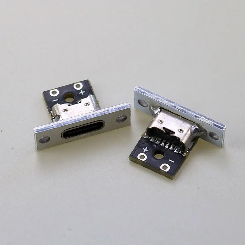2Pcs TYPE-C Verticale Dubbelzijdig Positieve En Negatieve Plug USB3.1 Vrouwelijke Hoofd Twee Soldeer Joint Test Board Pcb board 2P4P6P